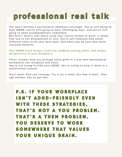 The ADHD Workplace Implementation Guide: how to use your Noodler system at work without being weird